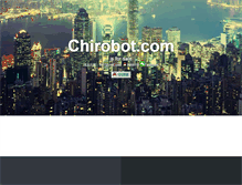 Tablet Screenshot of chirobot.com
